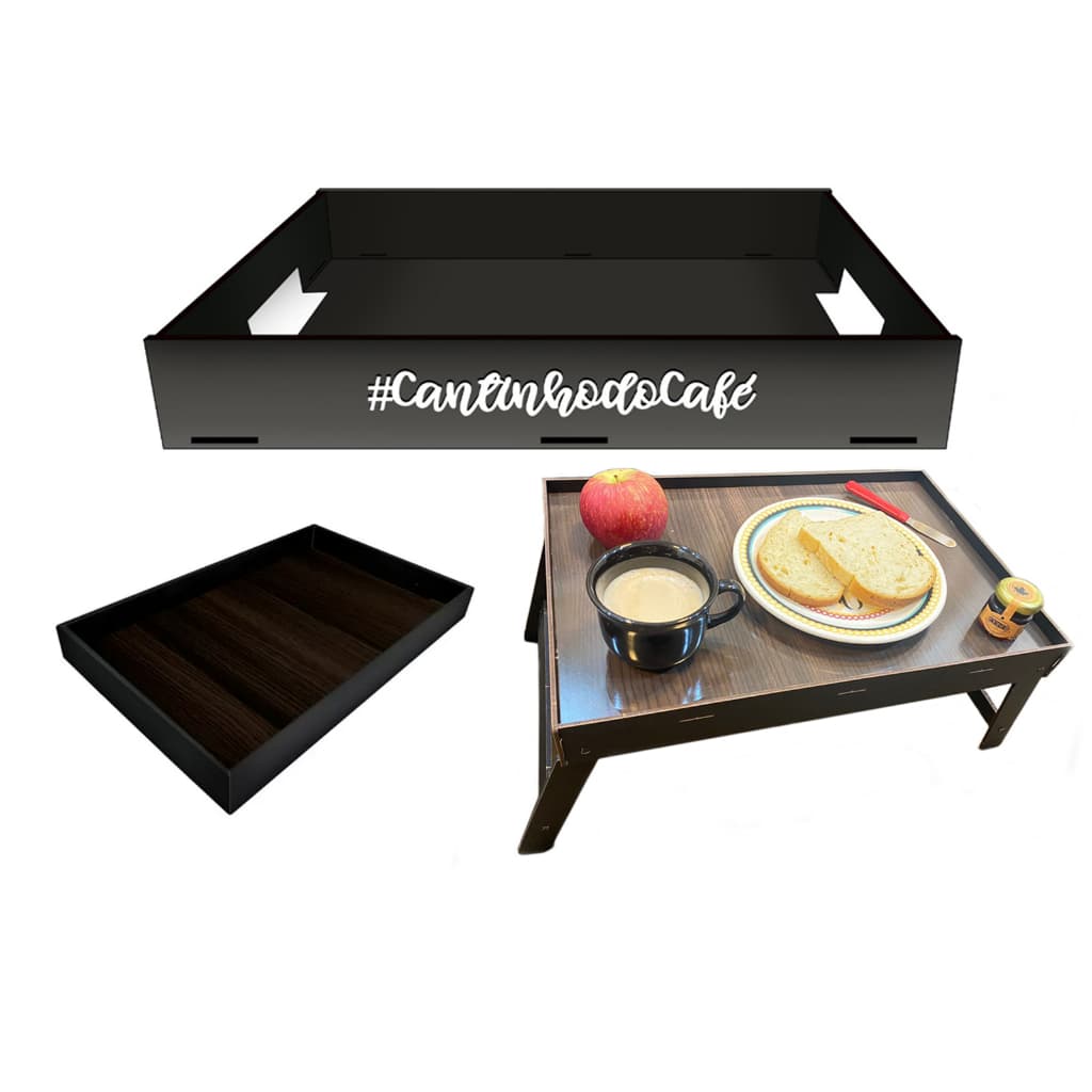 Bandeja Cantinho do Café Da Manha Servir mesa cama e organizar