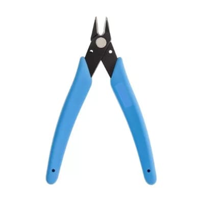Alicate De Corte Rente E Diagonal Corte Ultra Preciso AZUL E ROSA