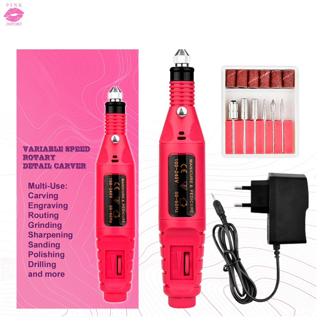 Lixadeira Elétrica para Unhas Caneta Bivolts
