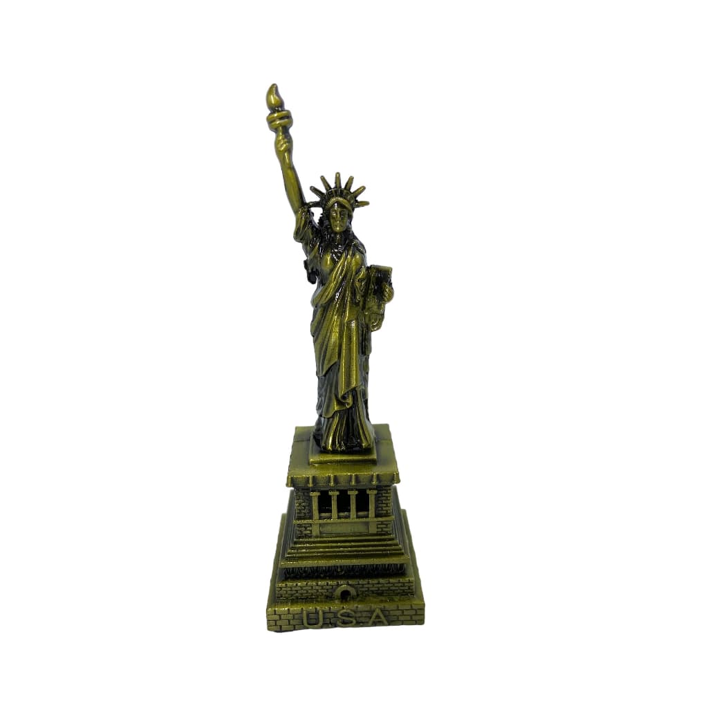 Enfeite Estátua da Liberdade Metal Tamanho Pequeno