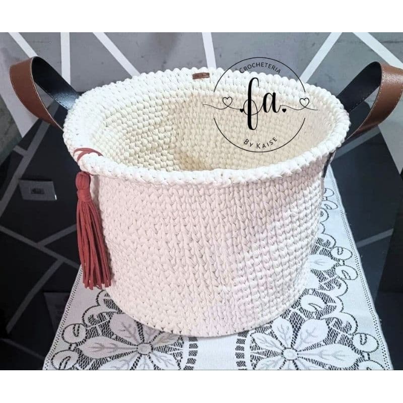 cesto em fio de malha grande/ cesto de roupa/ cesto Organizador