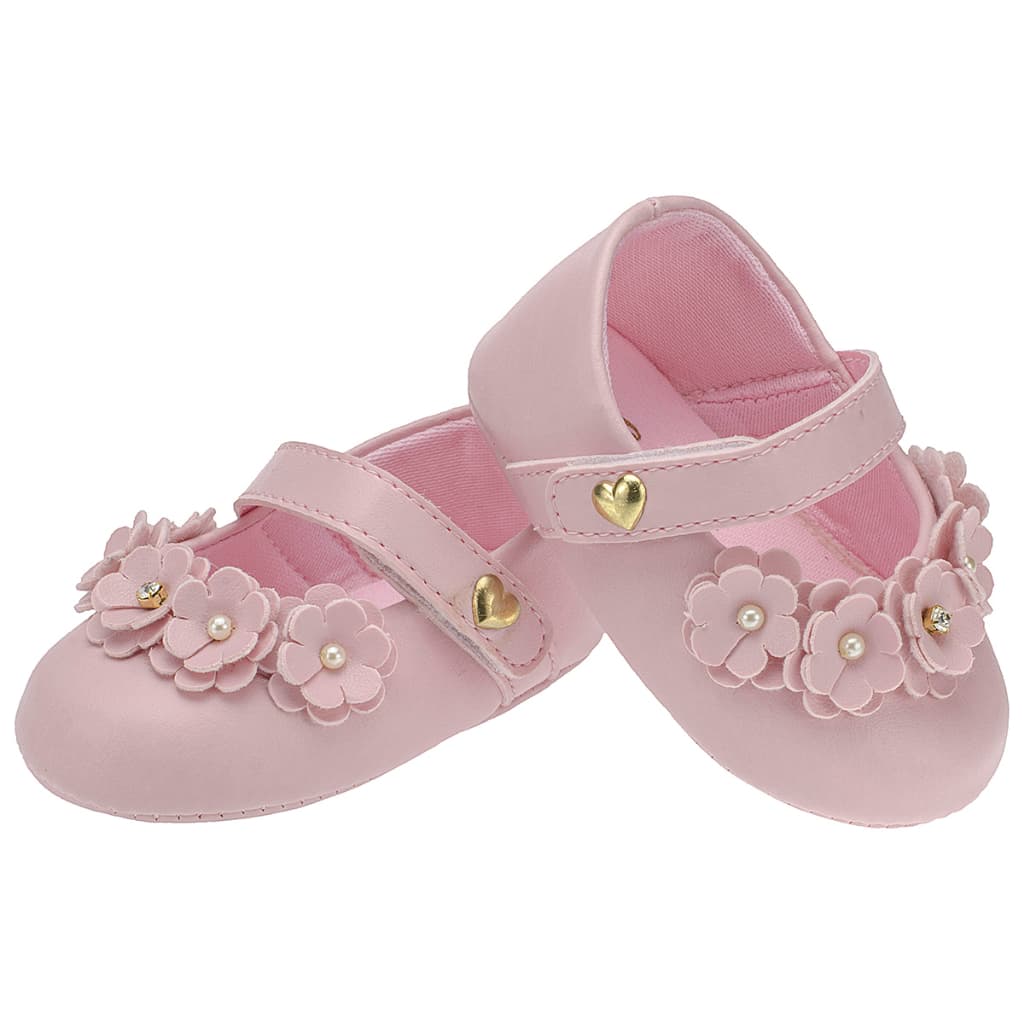 Sapatinho Bebê Sapatilha Menina Super Macia Flexível N° 13 ao 18