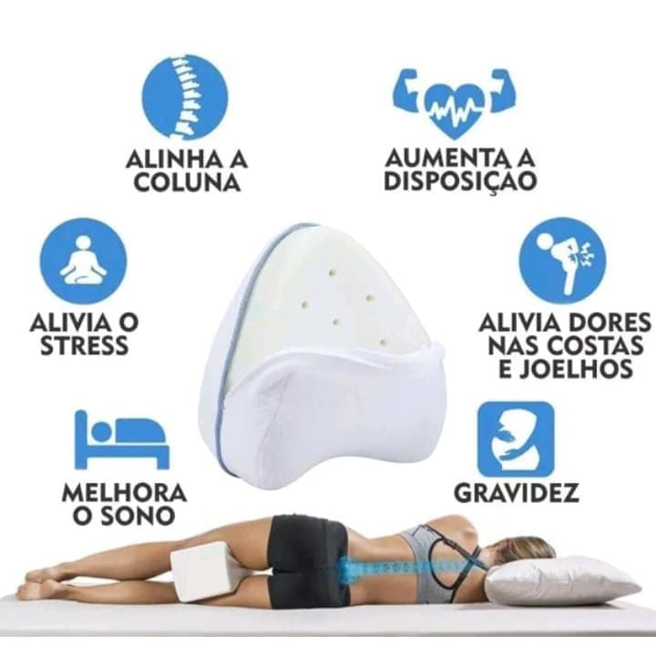 Travesseiro Para Postura Pernas Pés Dormir Joelhos Almofada