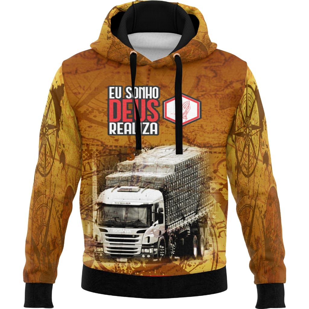 Blusa agasalho moletom caminhoneiro caminhão movido por forças alienígenas choffer gbn