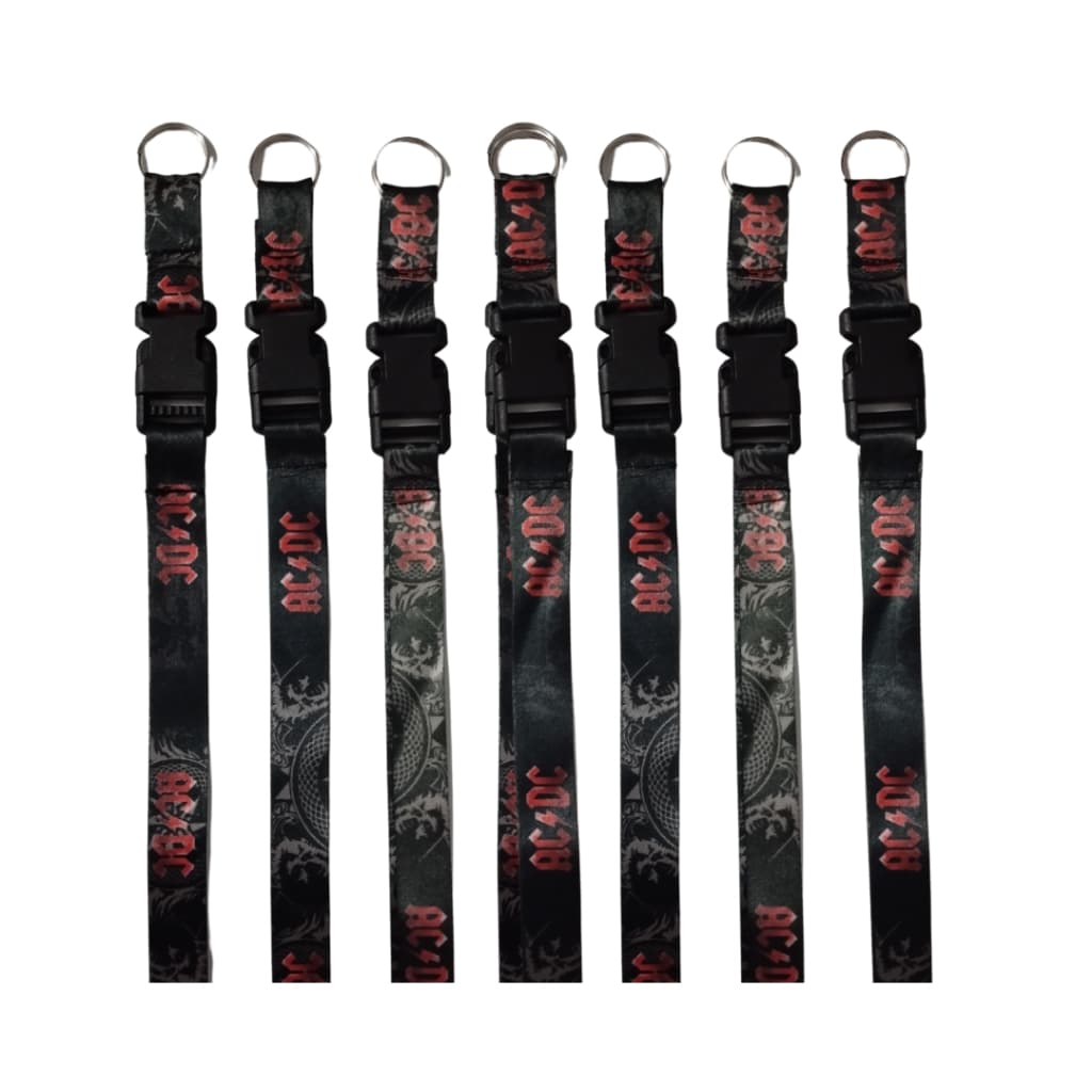 Cordão crachá de pescoço para motos ACDC rock