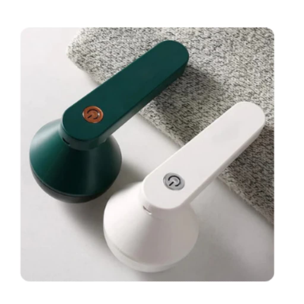 Papa Bolinhas Elétrico 6 Lâminas Recarregável Usb Tira Removedor De Pelos Fiapos Roupa Branco Verde Bivolt 110V 220V