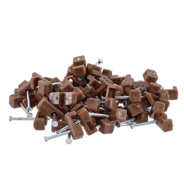 100pcs Fixa Fio Grampo Cabos Até 2,5mm Miguelão 14/16
