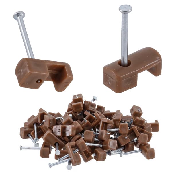 100pcs Fixa Fio Grampo Cabos Até 2,5mm Miguelão 14/16