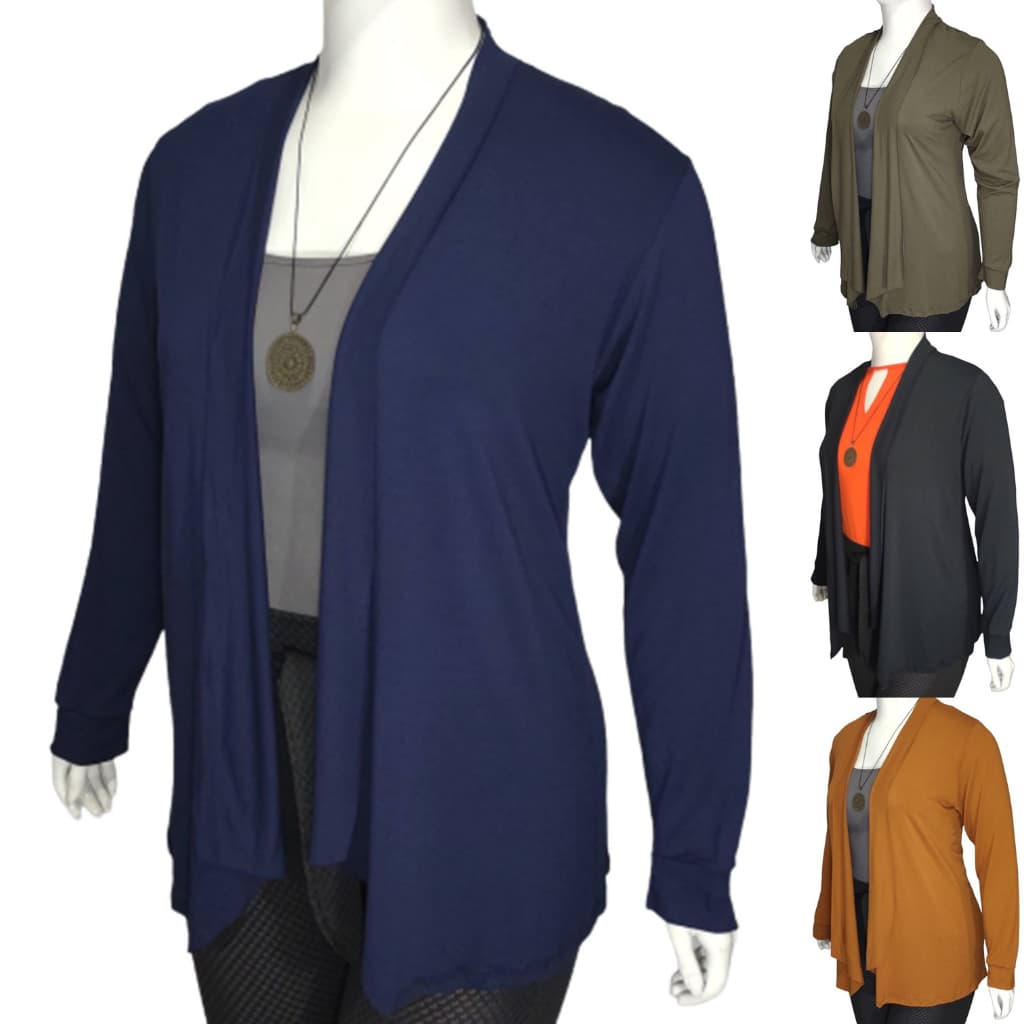 Cardigan Feminino Plus Size Casaquinho Casaco Feminino Curto Meia Estação