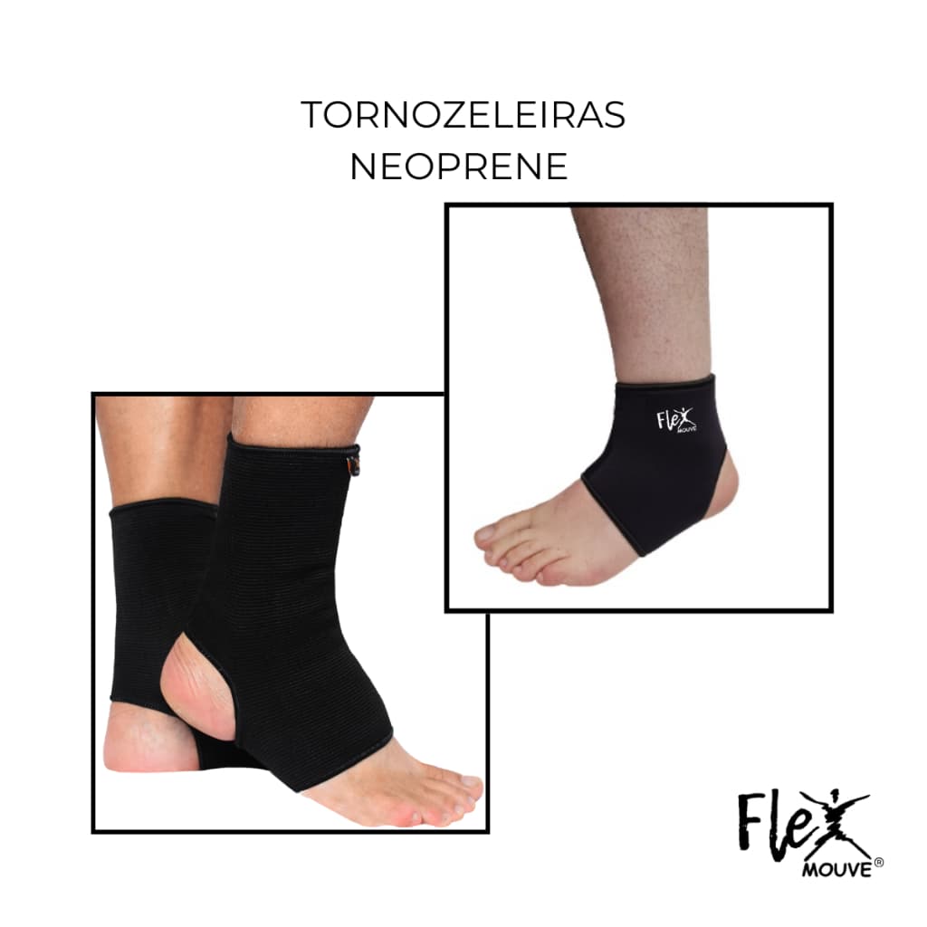 Tornozeleira Tensor Suporte Cano Longo e Curto Neoprene Envio para todo Brasil! Expedição