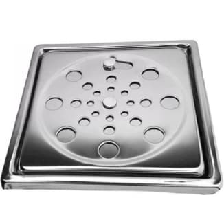 Ralo Quadrado 10x10 em Inox Rotativo Com Grelha