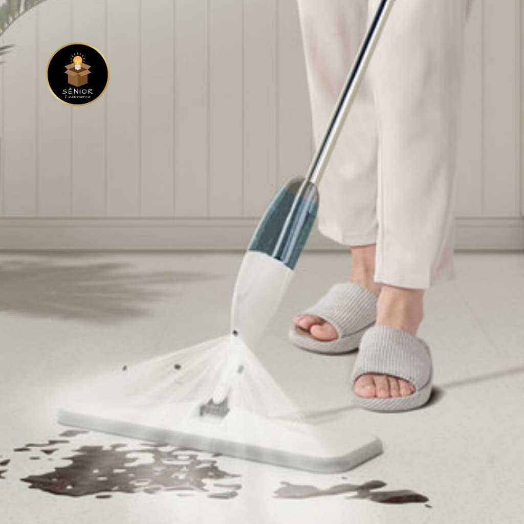 Mop Spray Magico Com Reservatorio Rodo De Limpeza Microfibra Refil