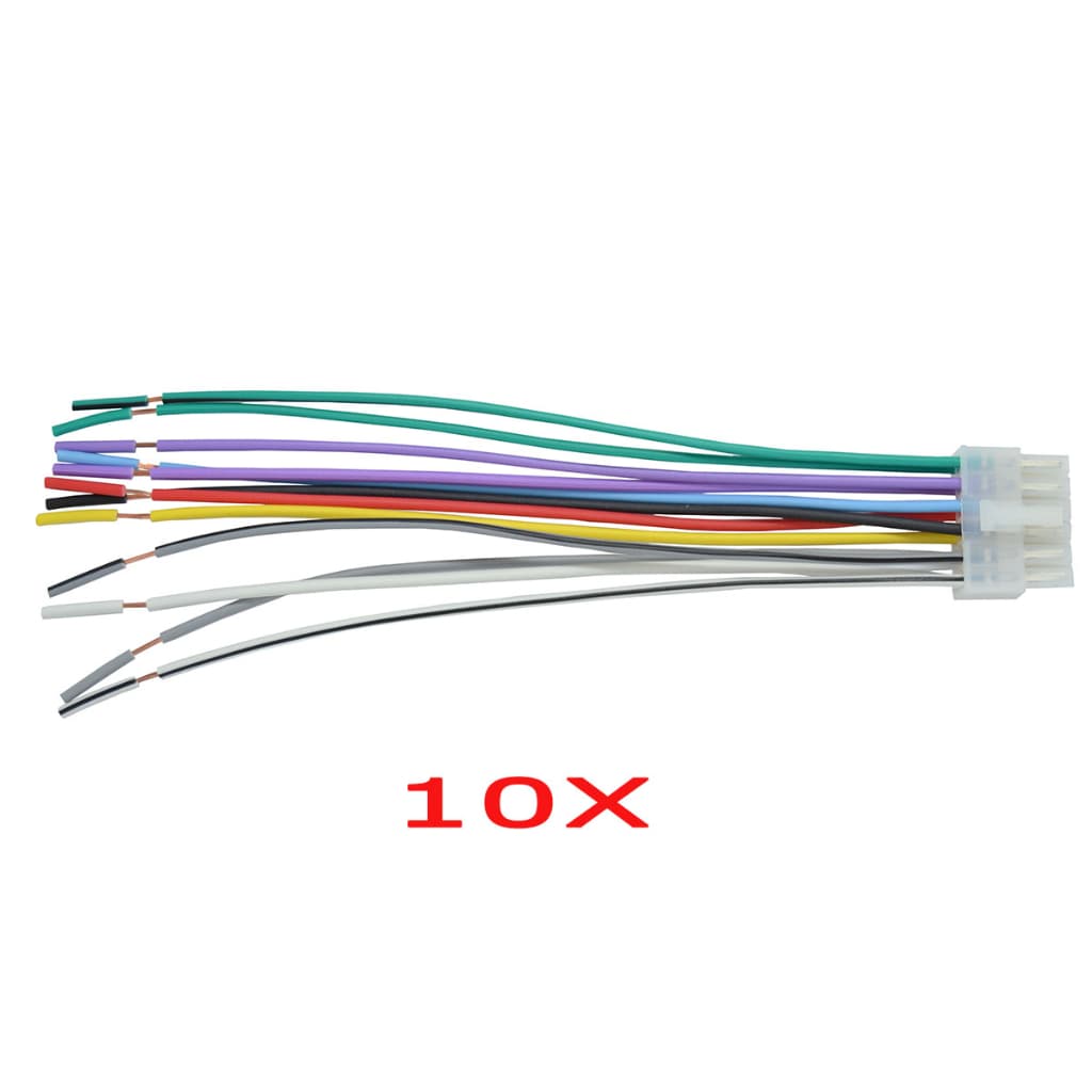 Kit 10 Chicotes p/ Rádio Pionner 346 Antigo 323/ 346/436/523.