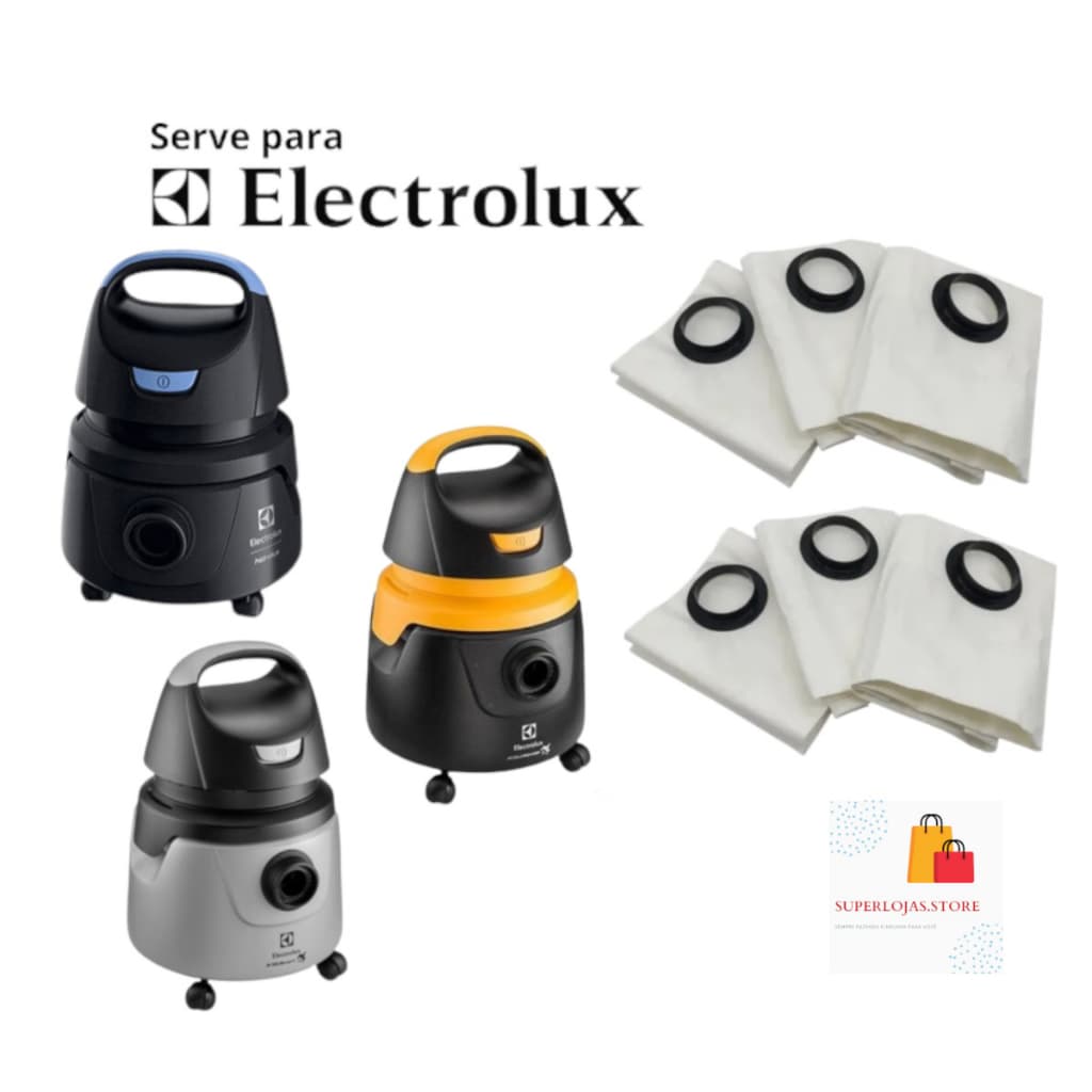 Saco Para Aspirador de Pó Electrolux AWD01 Com 6 Un
