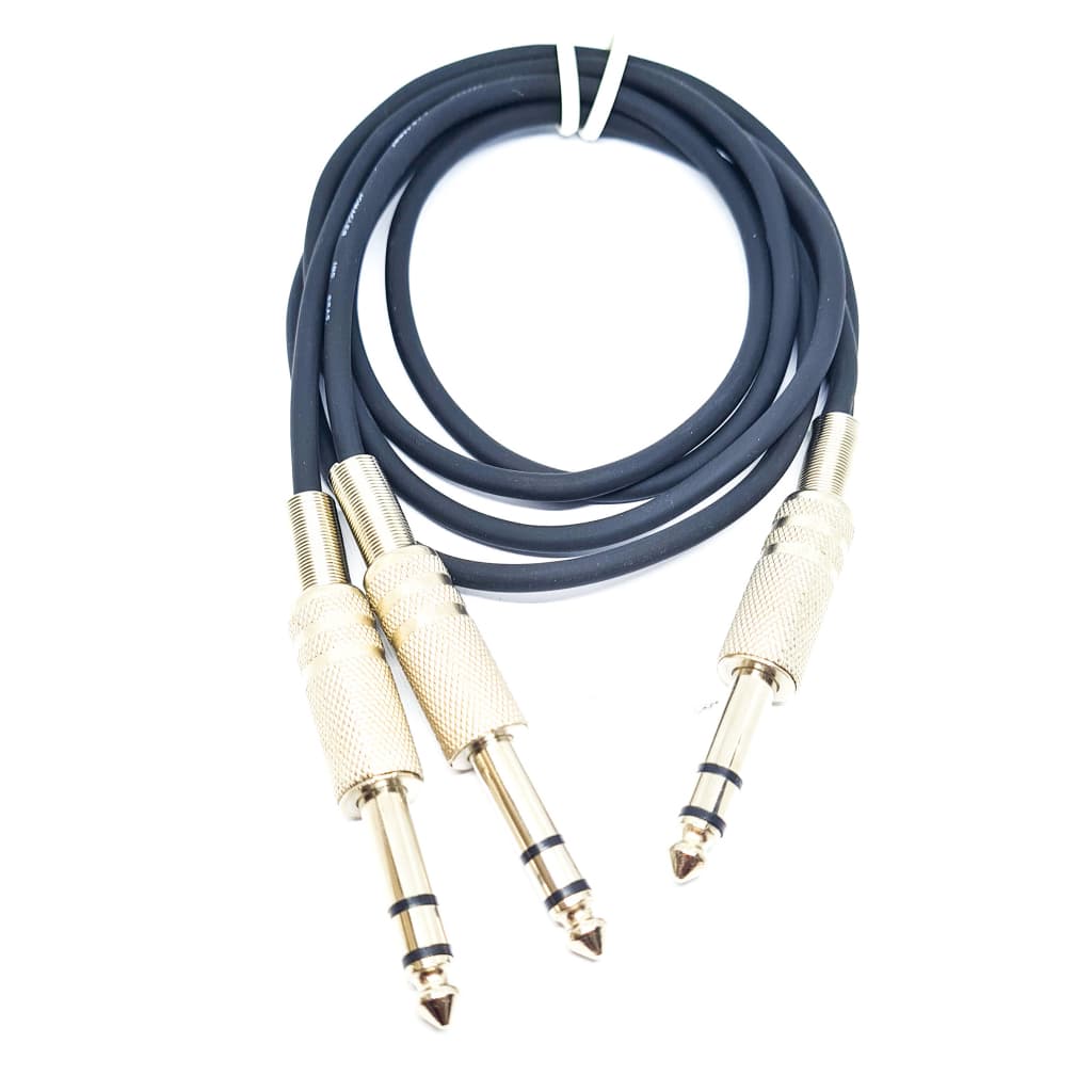 Cabo P10 Splitter Em Y 1 P10 P/ 2 P10 Todo Estéreo 5 Metros