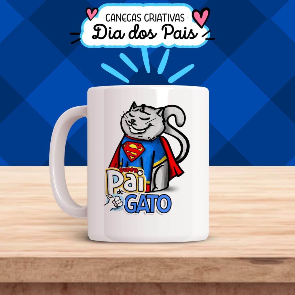 Caneca Criativa Pai de Gato | Dia dos Pais
