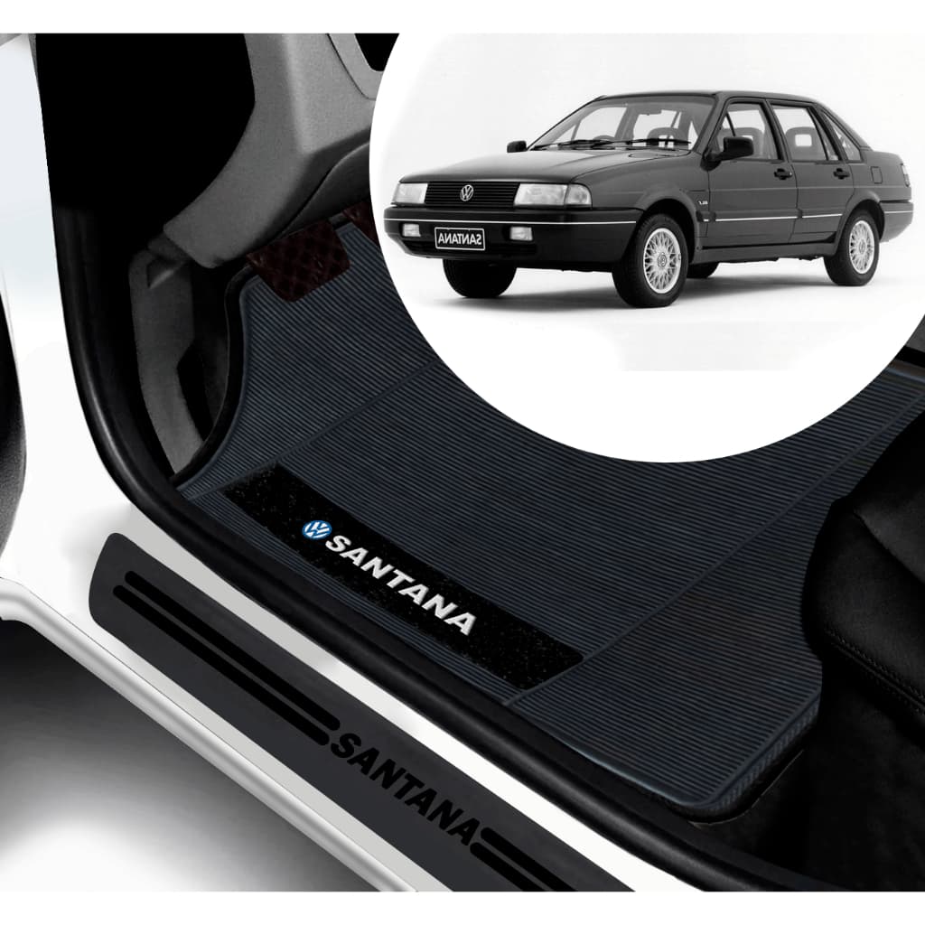 Kit Tapete E Soleira De Porta Vw UNIVERSAL Santana Personalizado PARA CARRO AUTOMOTIVO