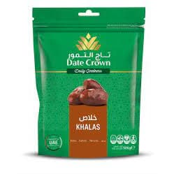 Tamaras Khalas Importadas de Dubai Date Crown Pacote 500g