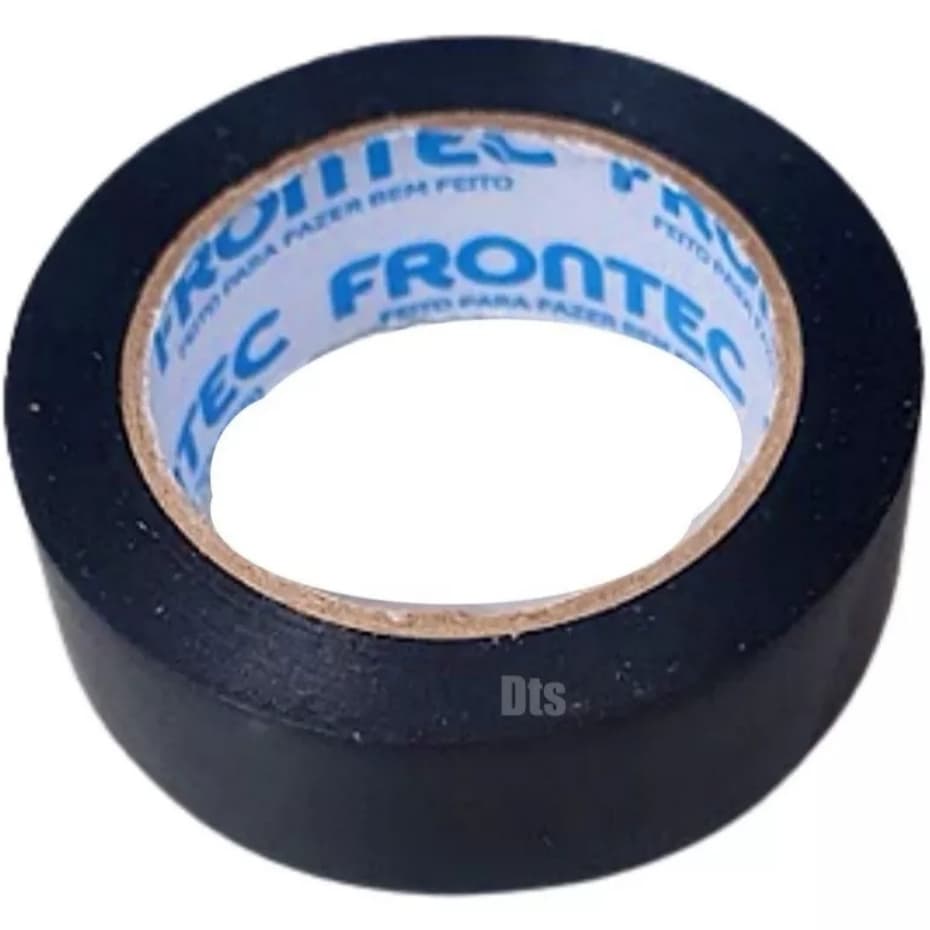 Rolo Fita Isolante Antichama Com Cola 10 Metro 18mm Frontec automotivo predial residencial a melhor fita otima cola