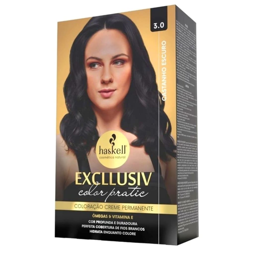 Tintura Haskell - 3.0 Castanho Escuro/Tintura kit