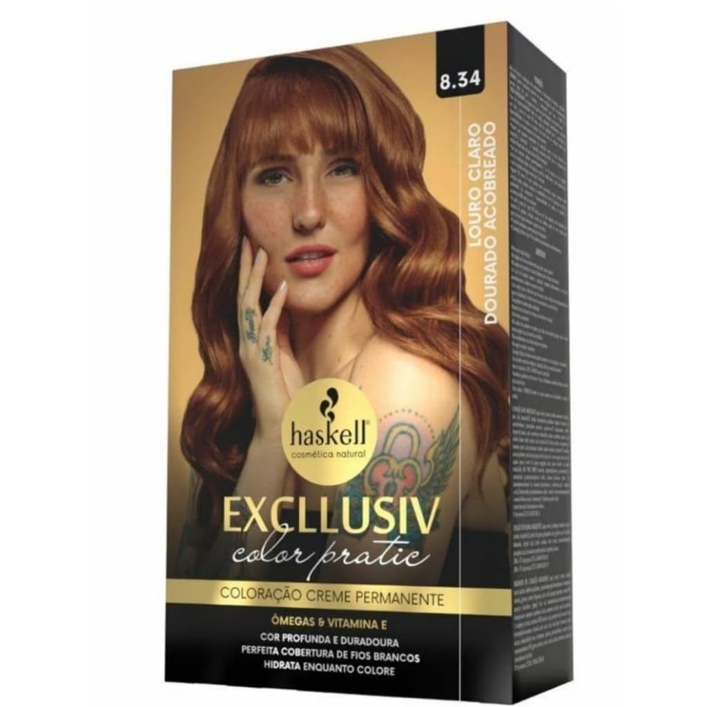 Tintura Haskell - 8.34 Louro Claro Dourado Acobreado