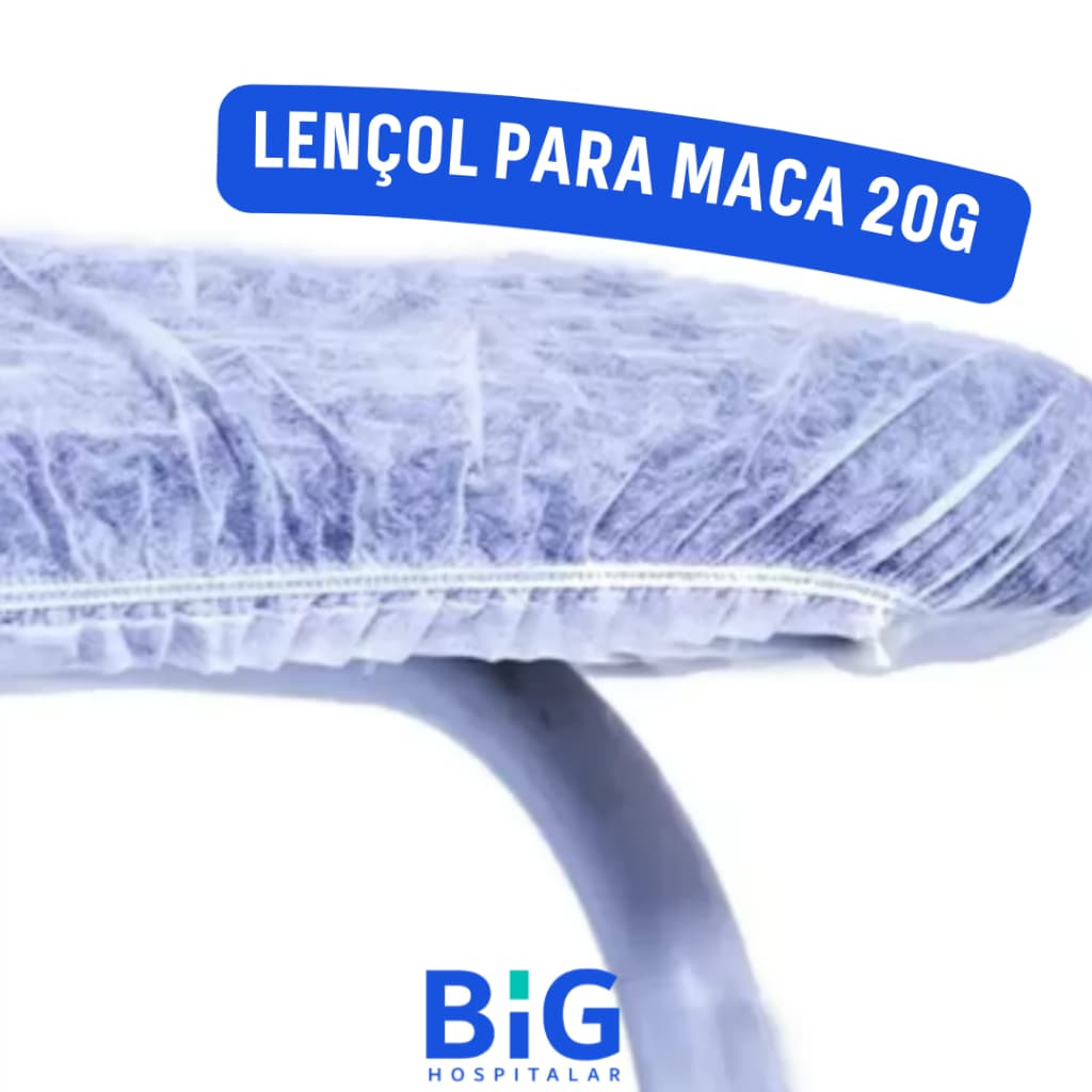 1 Lençol Descartável Branco TNT Maca Soft 2,00x0,90 C/ Elástico 1 (Uma) Unidade