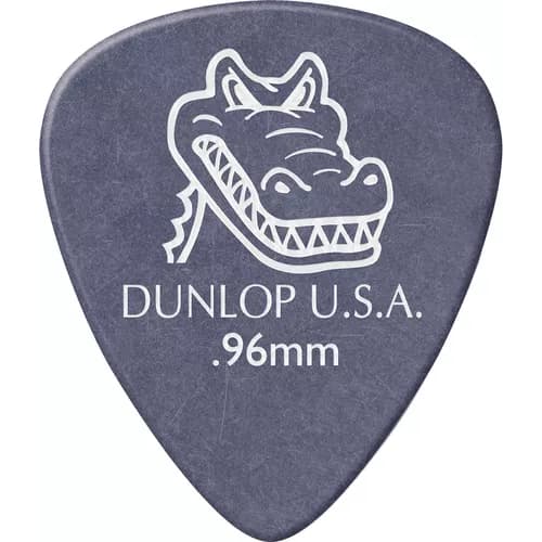 Palheta Dunlop Gator Grip 0,96 Mm Guitarra 417r Roxo C/ 3 Unidades