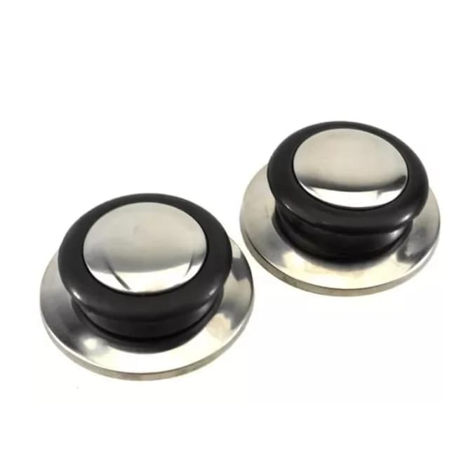 Oferta Conjunto 2pcs Pegador Puxador de Tampa para Panela Inox Clink – Seguro e Elegante