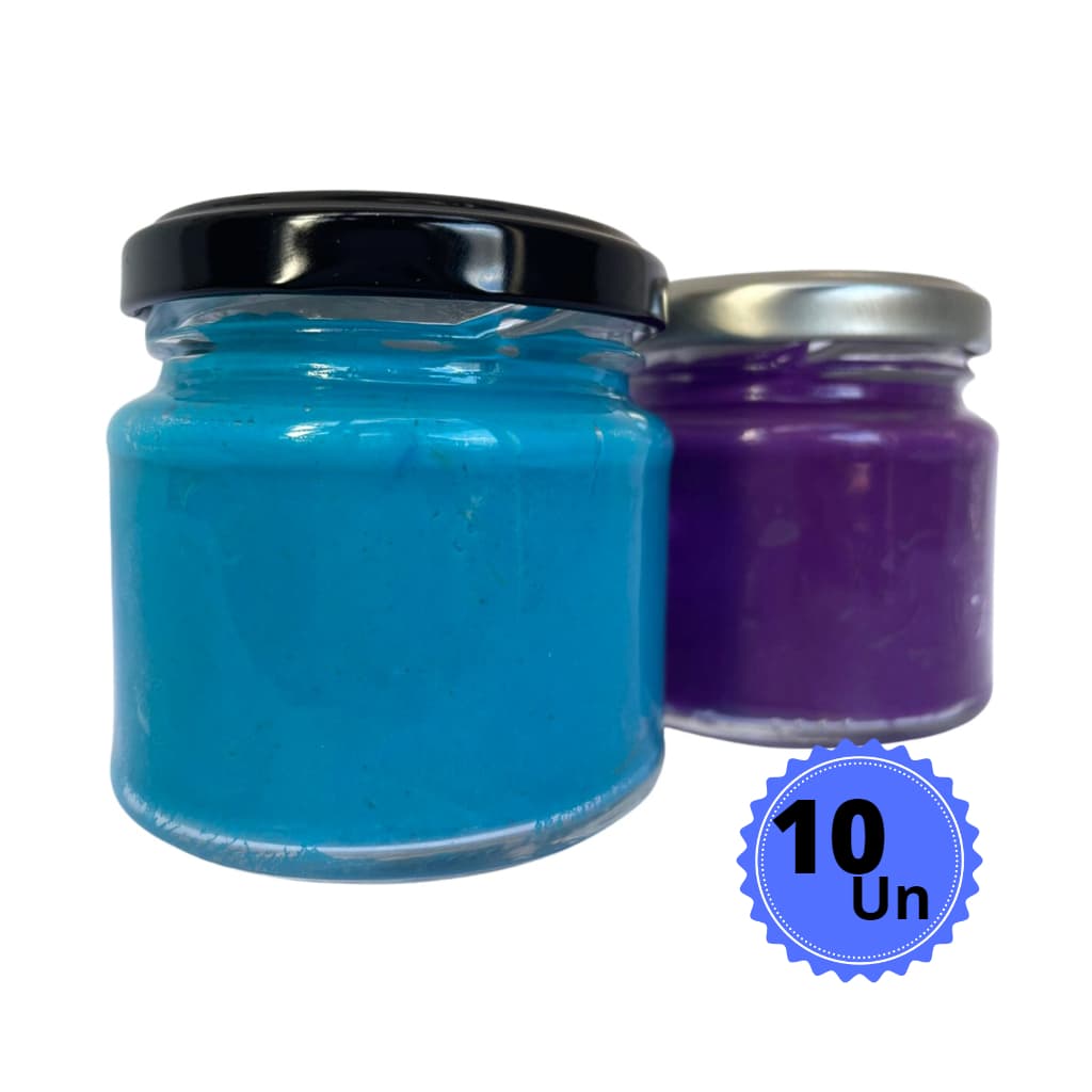 KIT c/10 Vidros Mini Belém 150ml + Tampas Metálicas - Multiuso