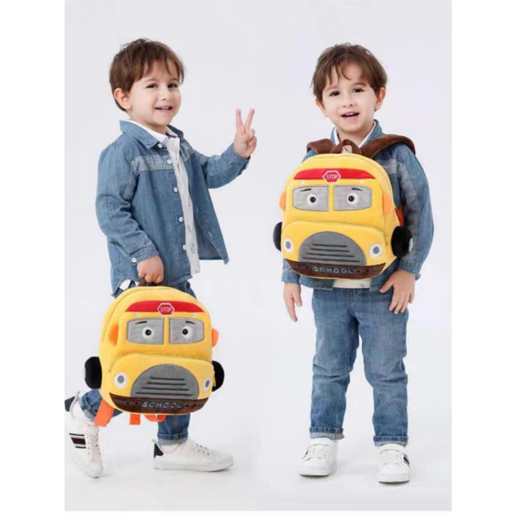 Mochila infantil pelúcia passeio carros