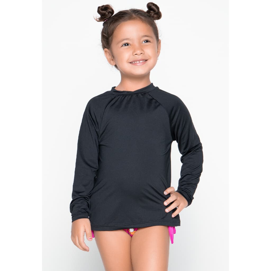 Blusa Térmica Camiseta Manga Longa Proteção Uv50 Infantil Unissex Saída de Praia 030