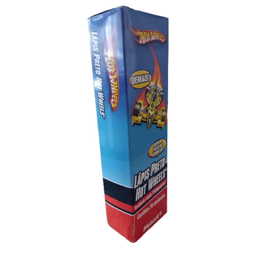 lapis preto numero 2 HB da hot wheels formato triangular 36 unidades