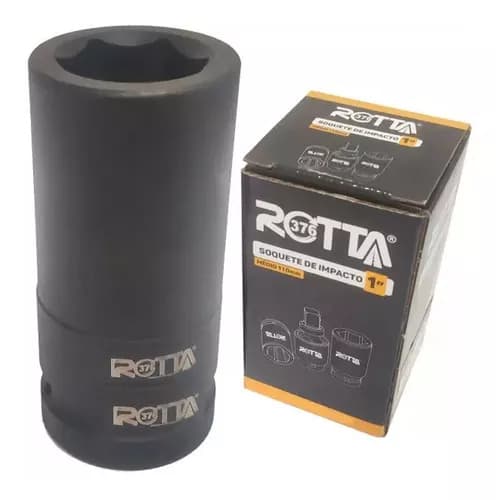 Soquete De Impacto Sextavado 1 Polegada Ch 22mm a 48mm longo Rotta 376 Escolha No Ato Da Compra