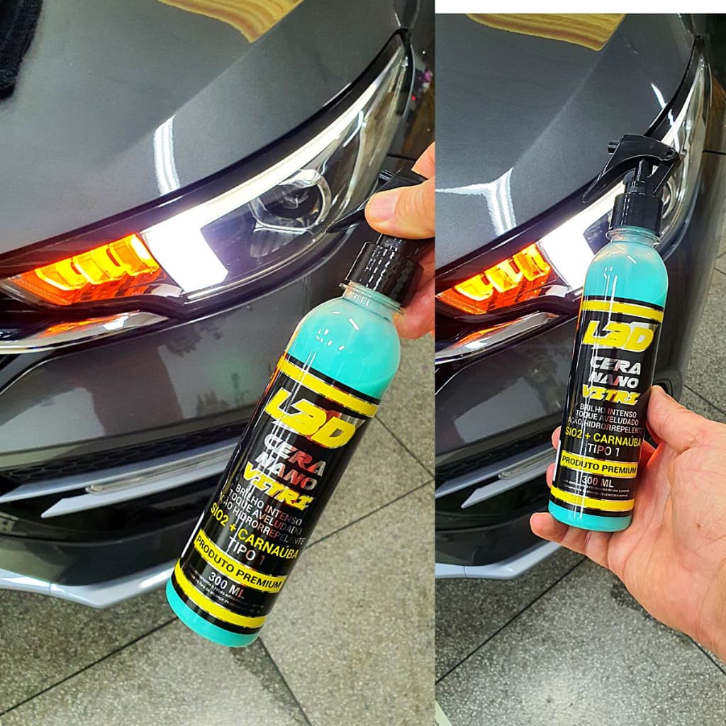 Cera Automotiva L3D Brilho Intenso e Proteção Facil Aplicação