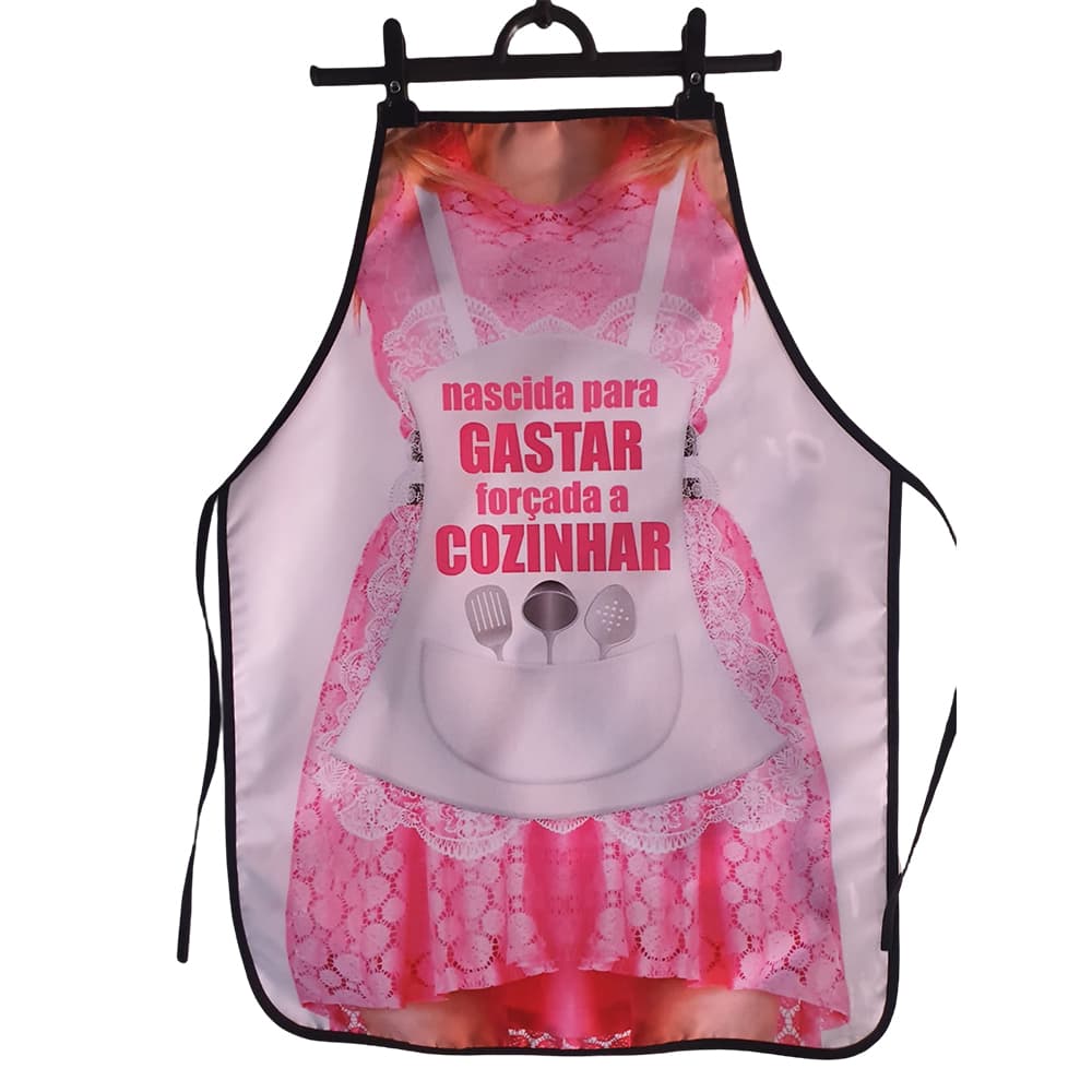Avental Divertido de Cozinha Nascida Para Gastar