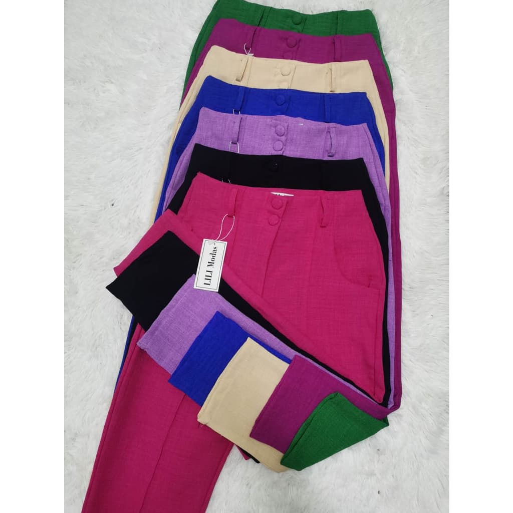Calça de linho feminina
