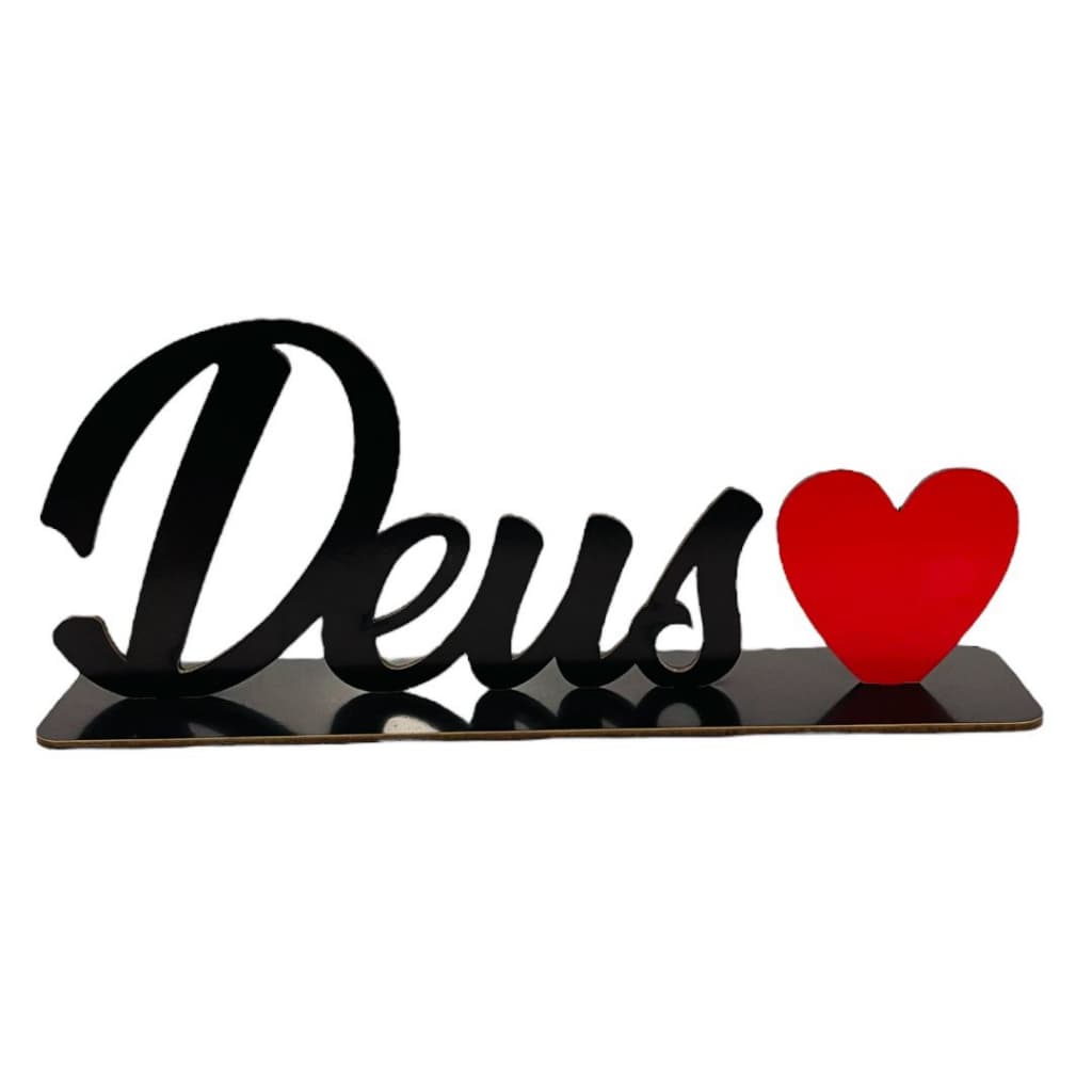 Palavras De Mesa Com Base Adesivada Deus Mdf