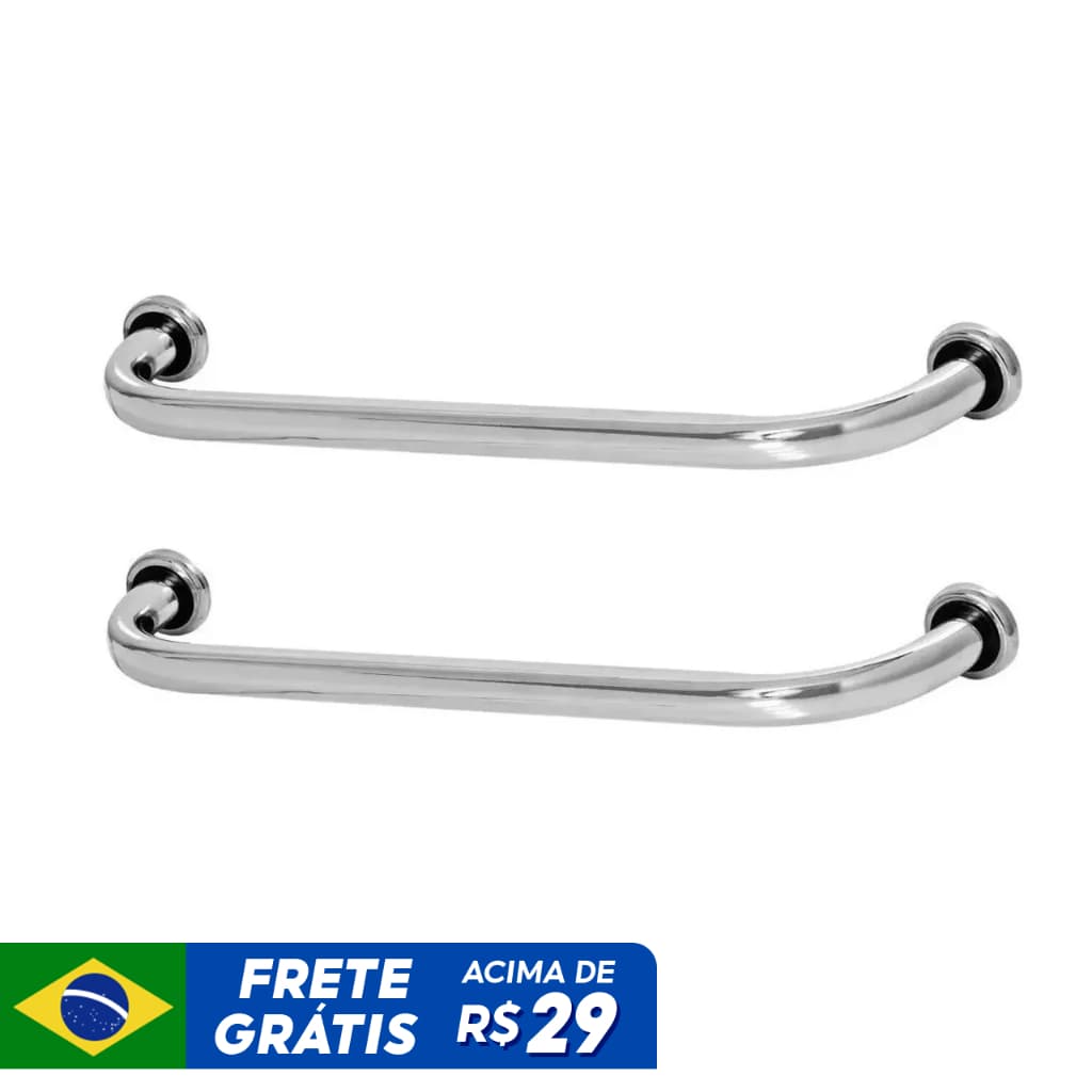 Kit 2 Alças De Apoio Barras 50cm Idoso E Cadeirante Oferta