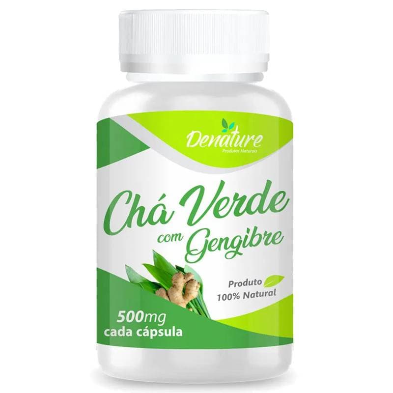 Chá Verde Com Gengibre 500mg Denature
