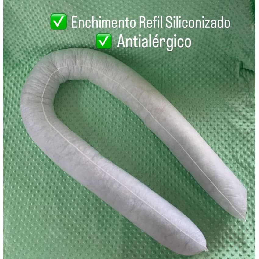 REFIL TNT COM ENCHIMENTO DE SILICONE 100 % ALGODÃO PARA NINHO REDUTOR DE BERÇO
