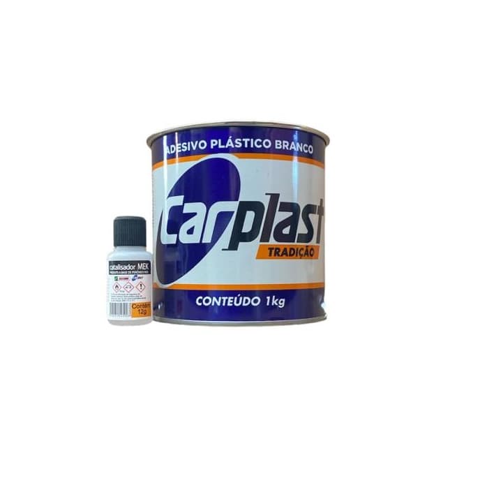 Massa Plástica Carplast 1kg Super Branca Macia Para Funilaria