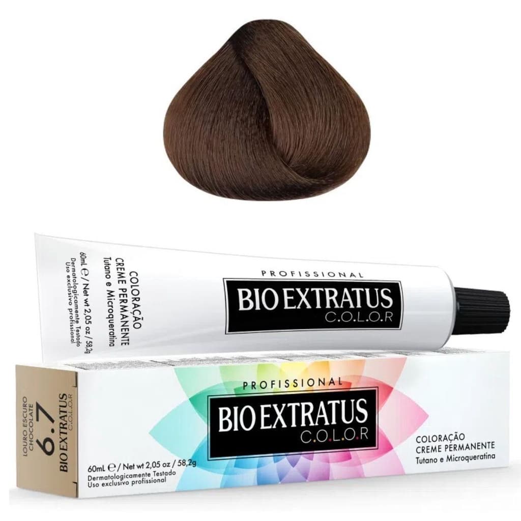 Tintura Bio Extratus 6.7// cor chocolate/Coloração Profissional