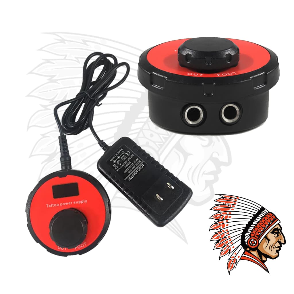 Fonte Digital Magician 2A Touch Portátil Tattoo com Pedal Integrado