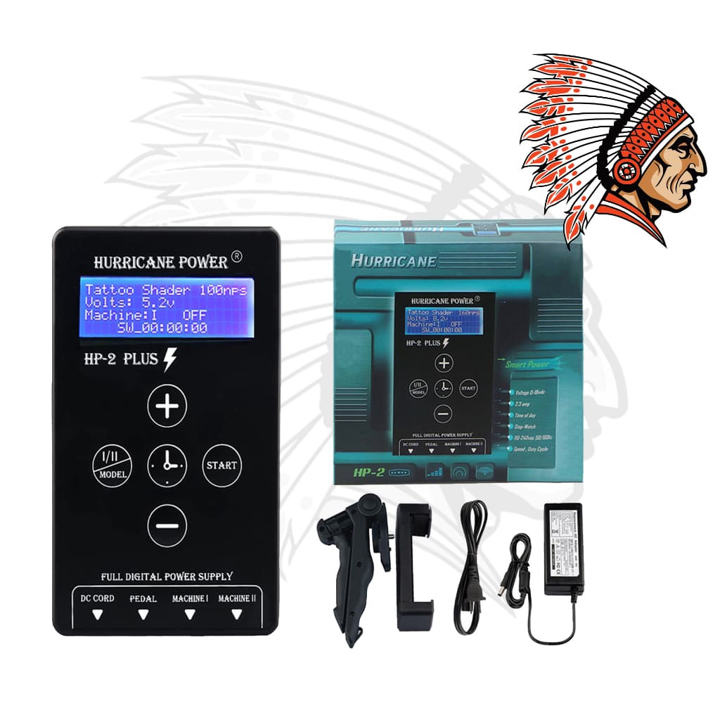Fonte Digital Tatuagem Hurricane HP-2 Plus 3A Profissional Tattoo