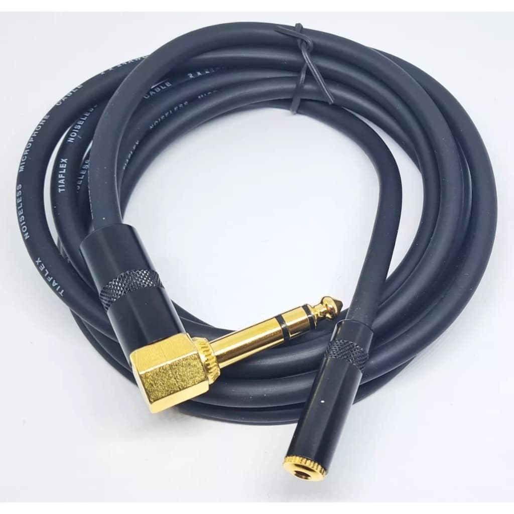Cabo Extensor P2 Femea P10 Stereo 90 Graus Fone De Ouvido 1m