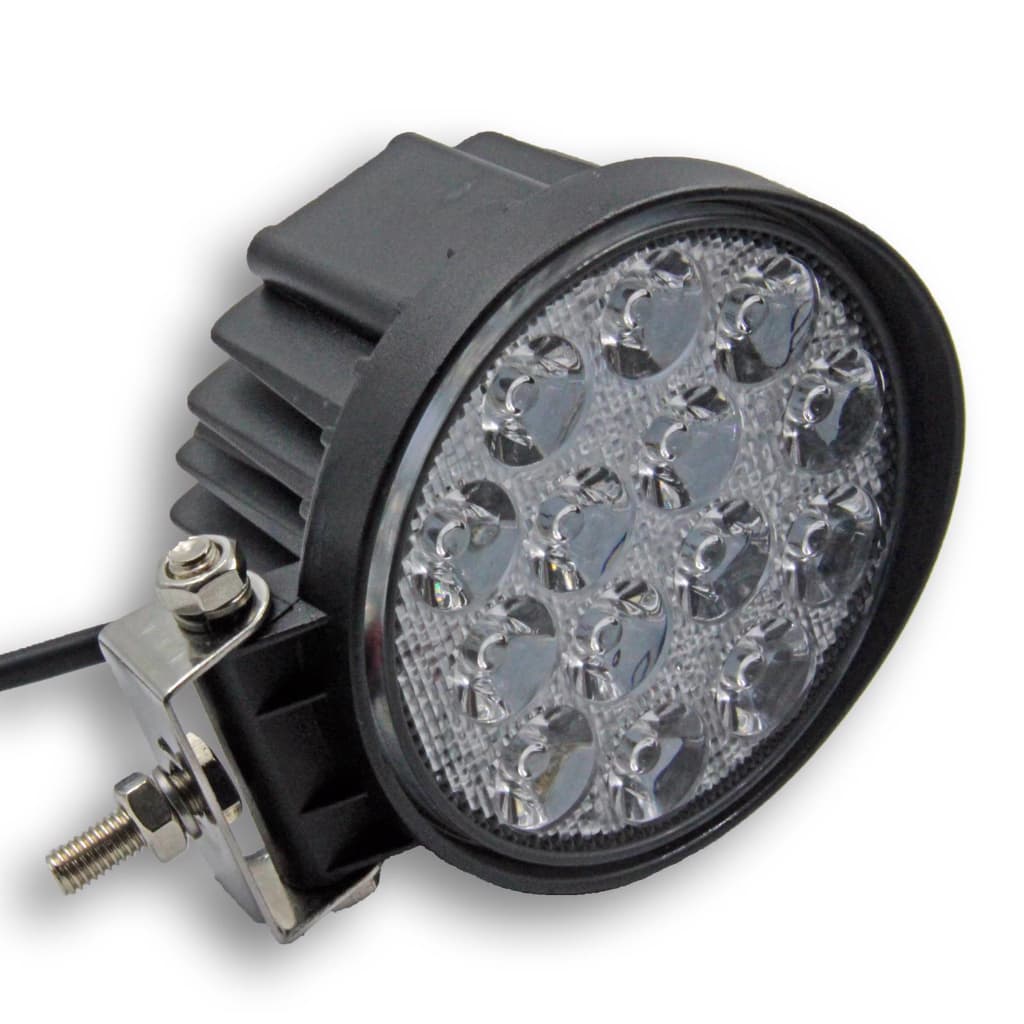 Farol de Milha Automotivo Dianteiro Universal Redondo Carro Moto 42w 10v/30v Neblina Modelo Grosso