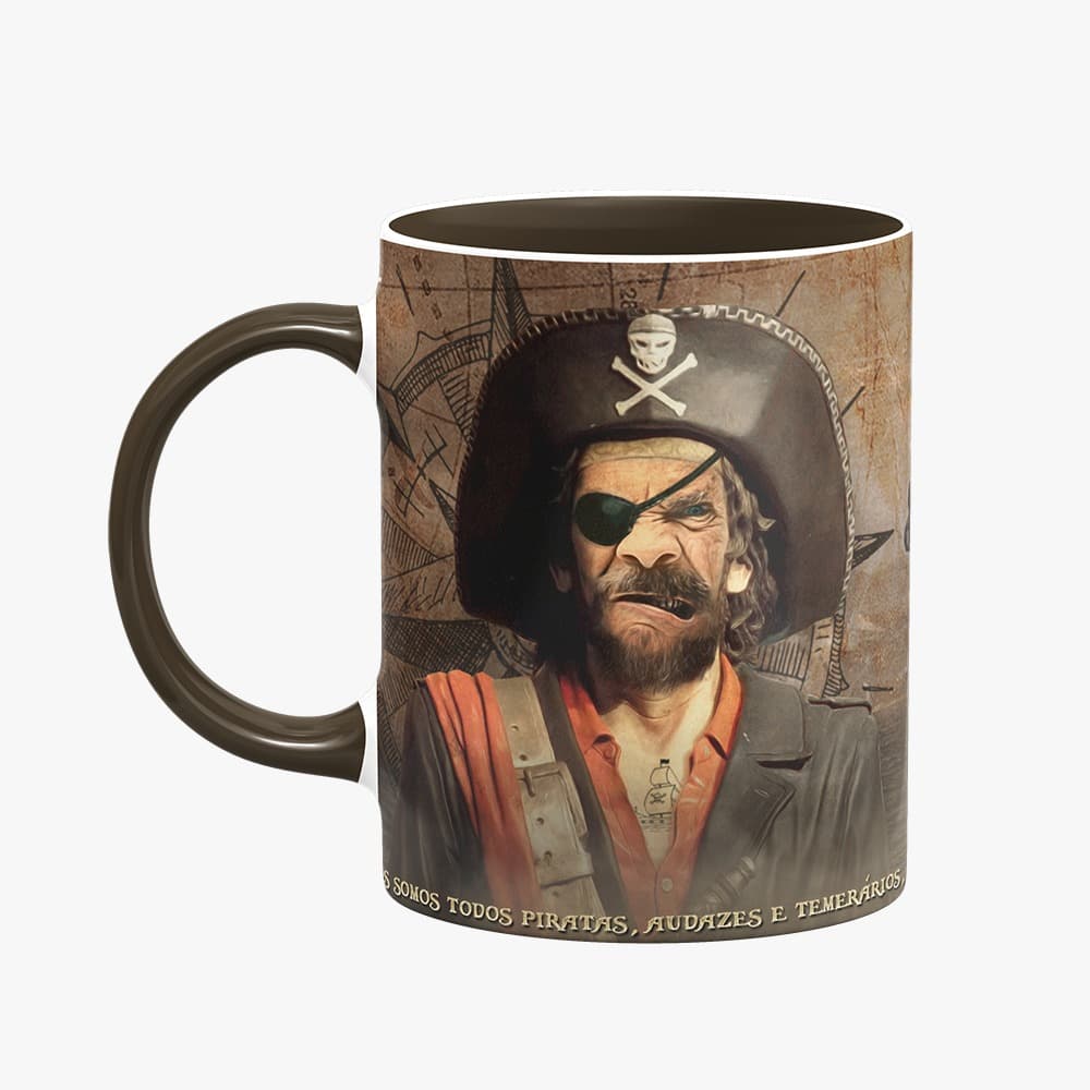 Caneca porcelana Seu Madruga no multiverso