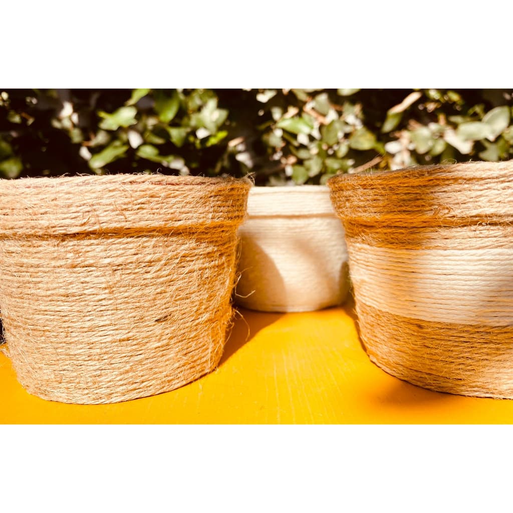 Conjunto de Vaso para Plantas revestido/ Vaso decorativo sem alça/ Vaso de Plástico/Boho Chic