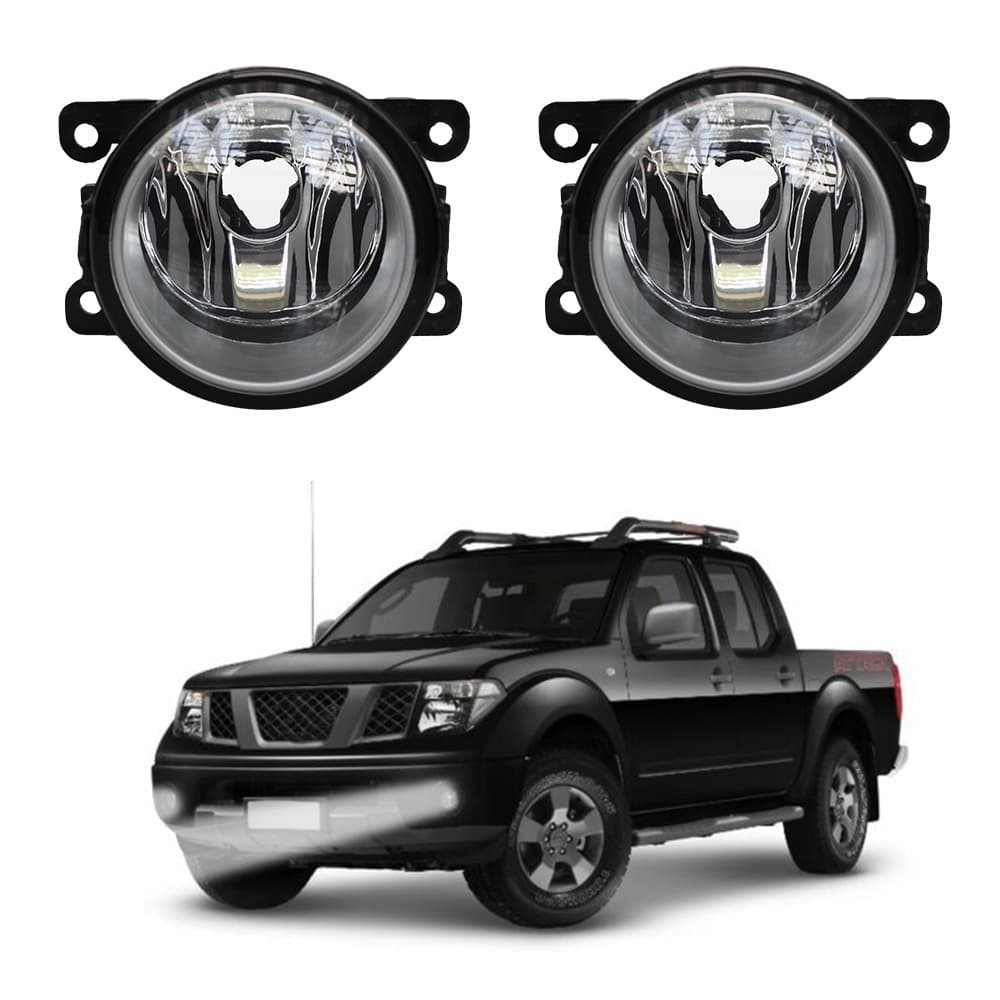 Farol de Milha Frontier 2008 a 2016 Par Farol Auxiliar de Carro Lente de Vidro Neblina Automotivo