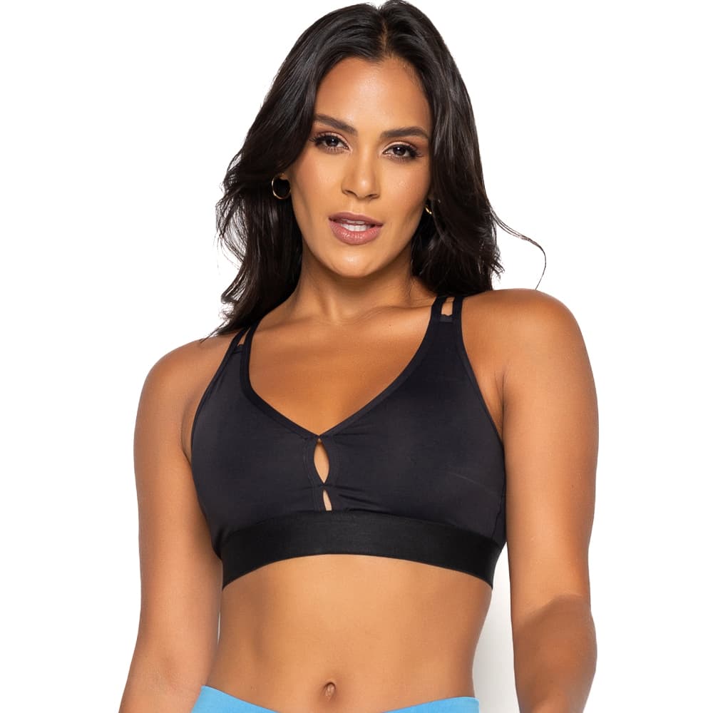 Top Fitness Nadador Decote V Elástico Academia 125